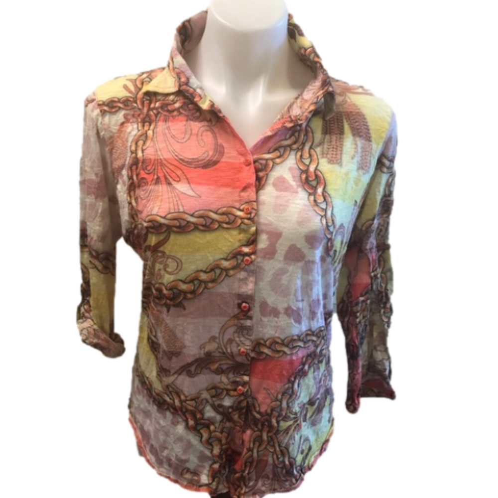 David Cline Collar Button Snap Down Shirt